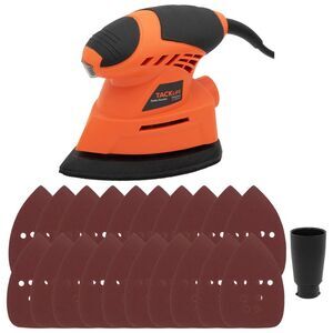 TACKLIFE Power Tools Delta Sander Detail Mouse Sander with 20 Sanding Sheets